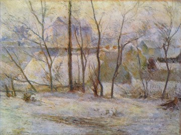  Post Art Painting - Effect of Snow Post Impressionism Primitivism Paul Gauguin